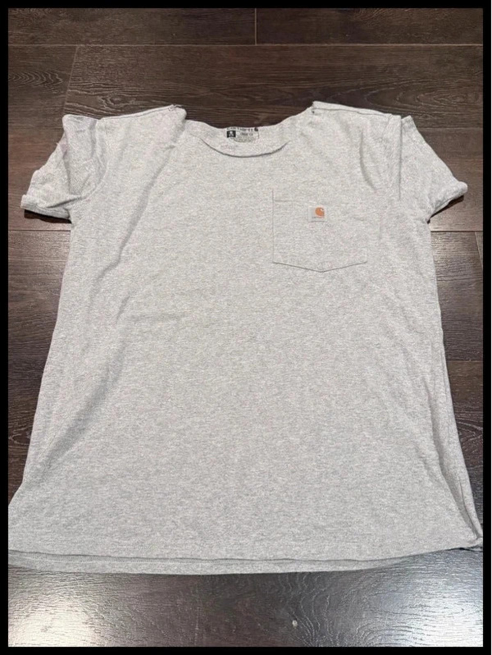 Carhartt Loose Fit T-Shirt Women’s Medium Gray Cutoff Collar Short Sleeve C8